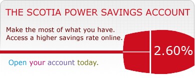 Introducing the Scotia Power Savings Account. Access a higher savings rate online.