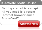 Activate Scotia OnLine Now