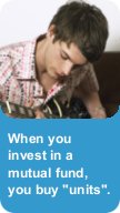 Teen with guitar - When you invest in a mutual fund, you buy "units".