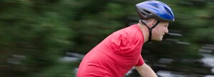 Man riding a bike