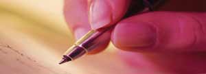 Close up of pen