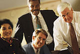 Four business people