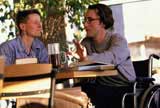 Man having coffee with friend