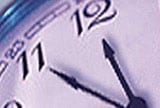 A clock.