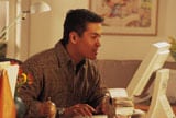 man at computer