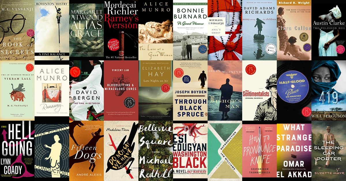 Collage of previous Giller Prize winners