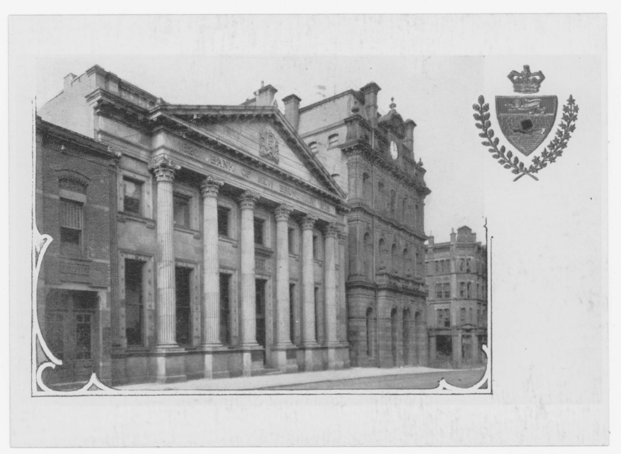 Exterior view of The Bank of New Brunswick Saint John Head Office & Main Branch, New Brunswick, 1904. Courtesy of the Scotiabank Archives.