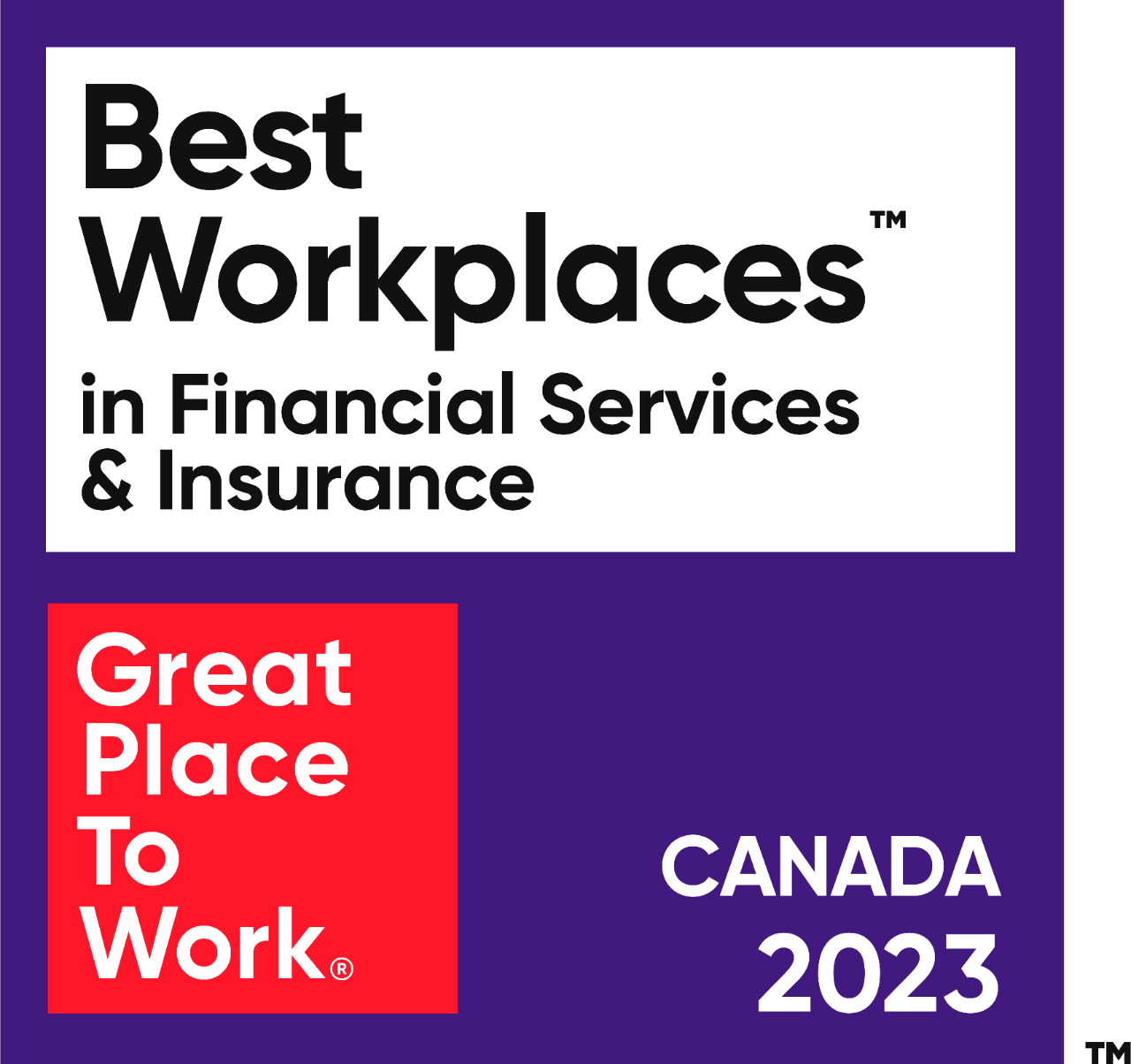 Las Mejores Empresas para Trabajar en Servicios Financieros y Seguros, Canadá 2023