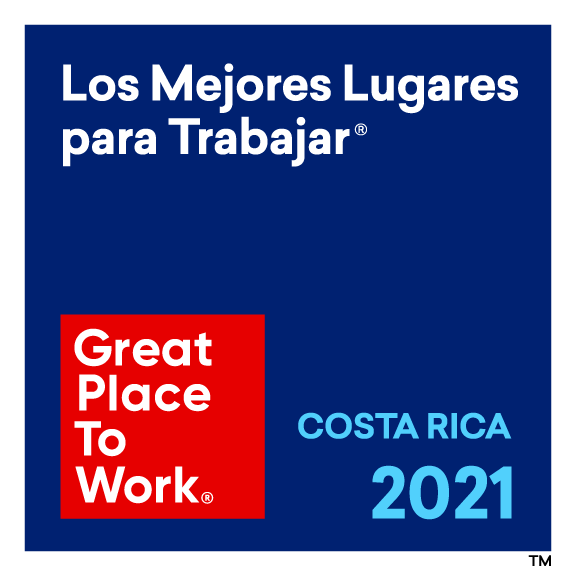 Meilleurs lieux de travailMC au Costa Rica  Great Place to Work® Institute  2021 | 2020 | 2019 | 2018 | 2017 | 2016 | 2015 | 2014 | 2013 | 2012