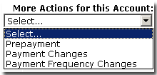 Mortgage - More Actions for this Account: